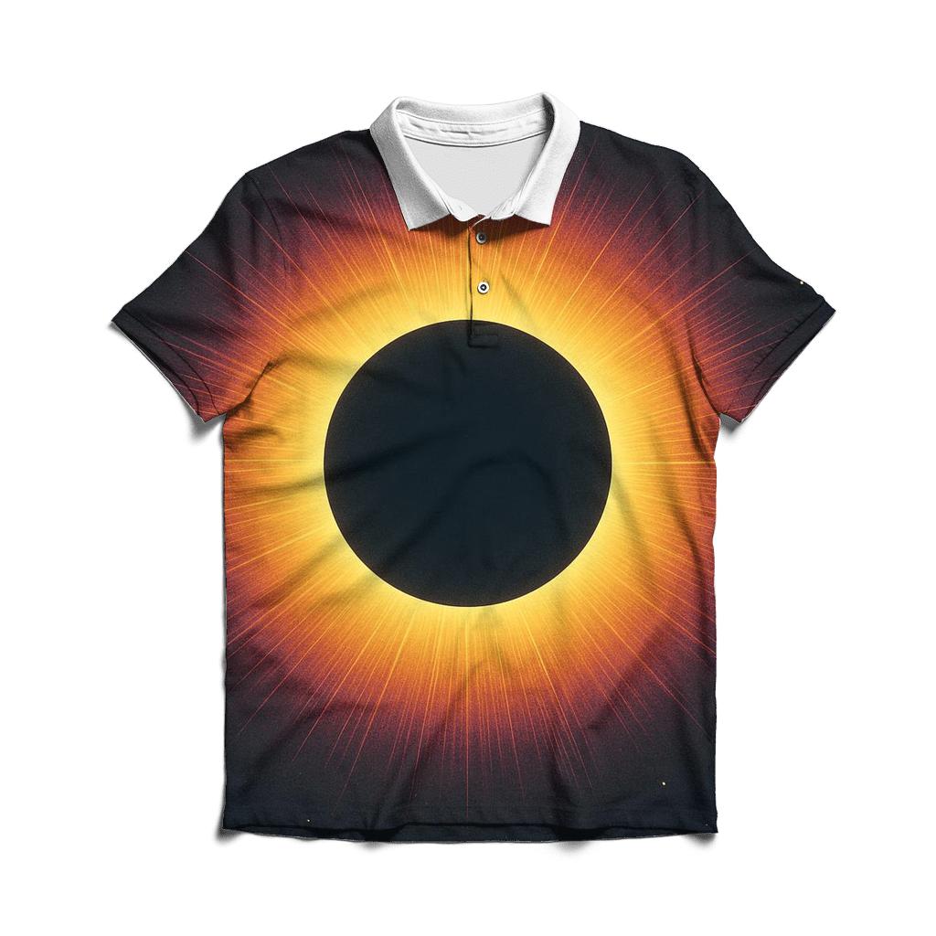 Eclipse Corona Rings premium cotton polo shirts