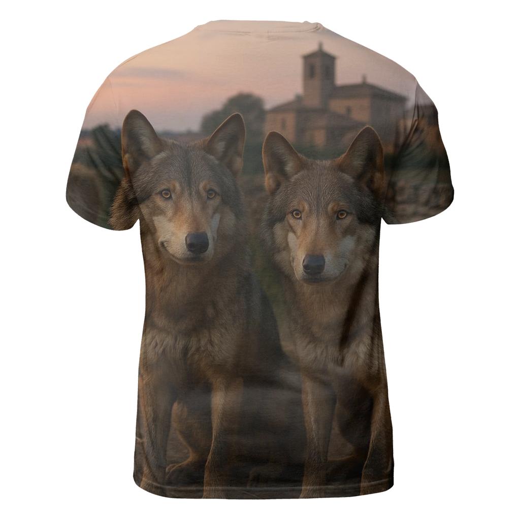 Village Outskirts Watchful Pair custom all-over print shirts