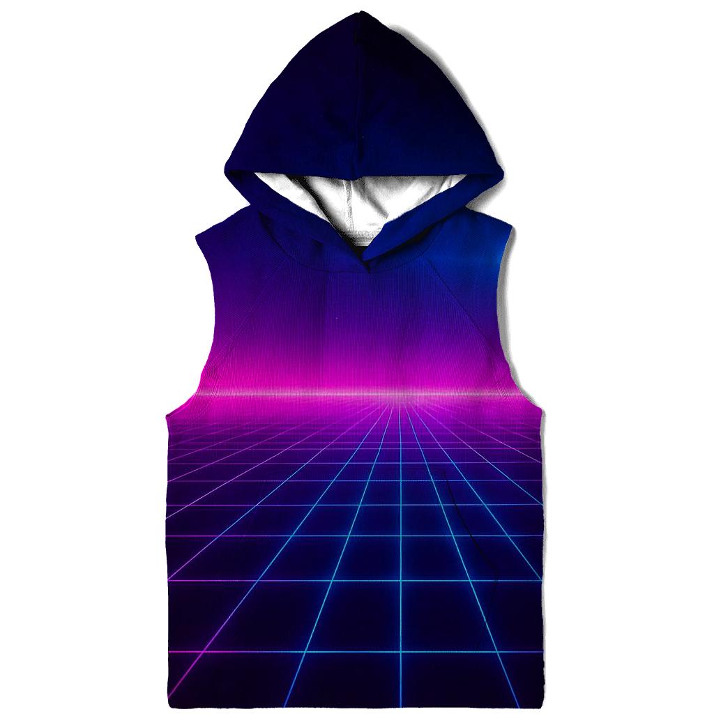 Neon Grid Horizon hoodie designs