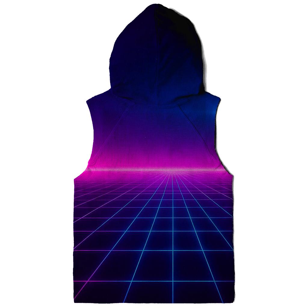 Neon Grid Horizon hoodie designs