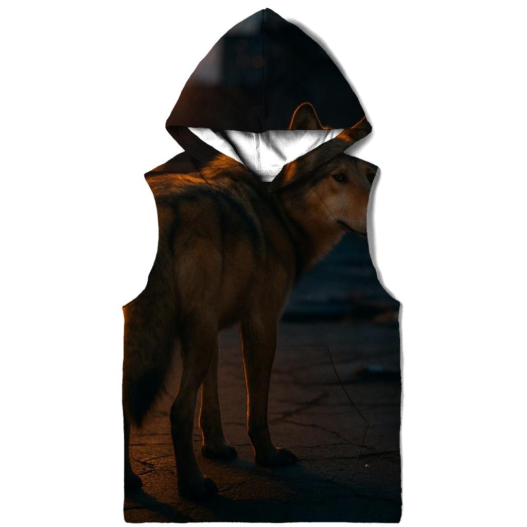 Urban Edge Wolf Observing zip-up hoodies