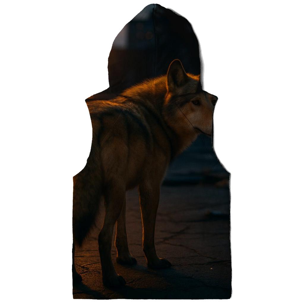 Urban Edge Wolf Observing zip-up hoodies