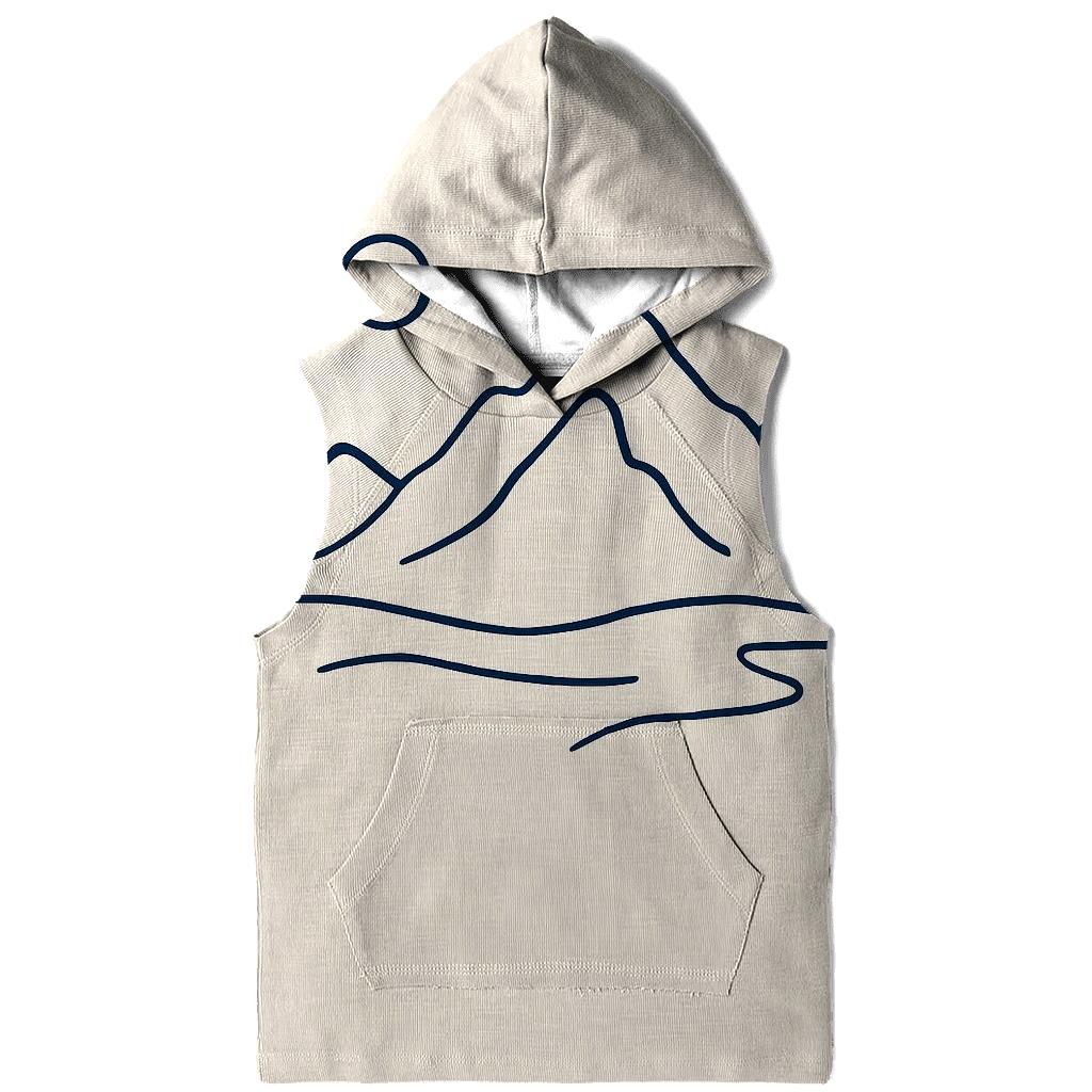 Minimalist Mountain Monoline hoodie trends