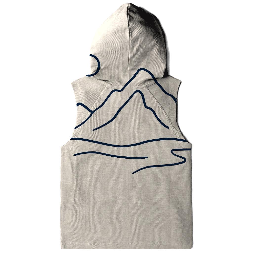 Minimalist Mountain Monoline hoodie trends
