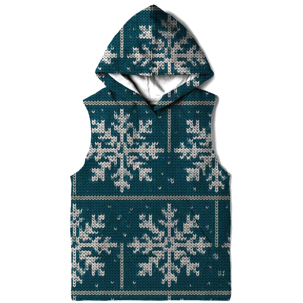 Festive Snowflake Brickwork Design hoodie designs