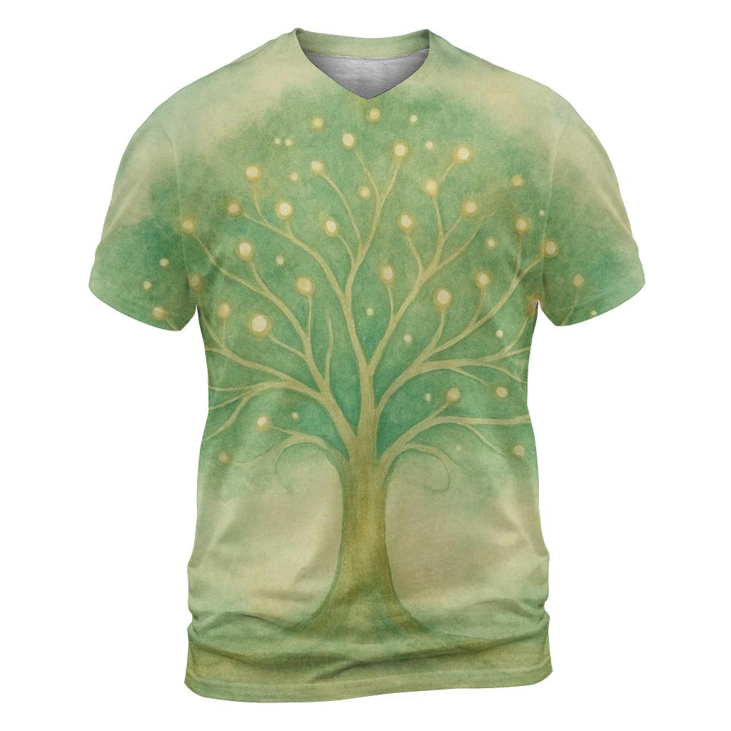 Luminous Grove unique graphic print tees