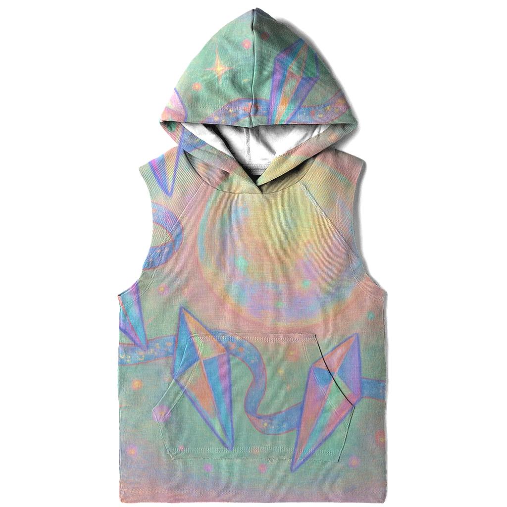 Pastel Prism Carousel zip-up hoodies