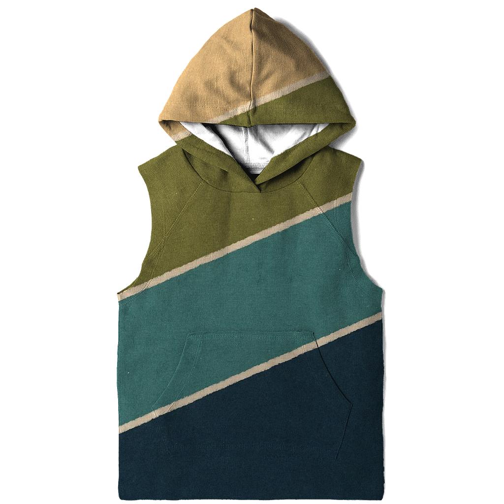 Diagonal Horizon Stripes printed hoodies