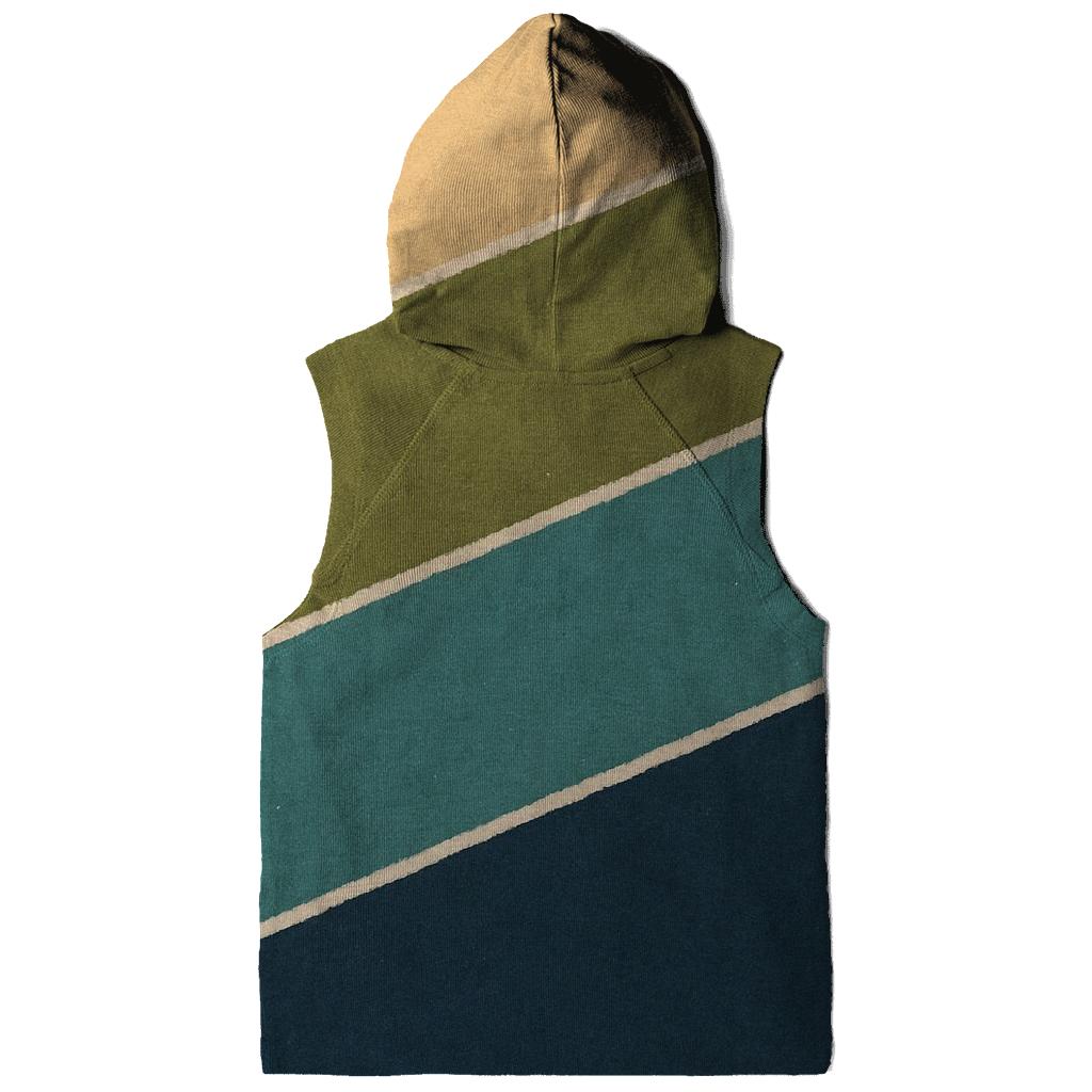 Diagonal Horizon Stripes printed hoodies