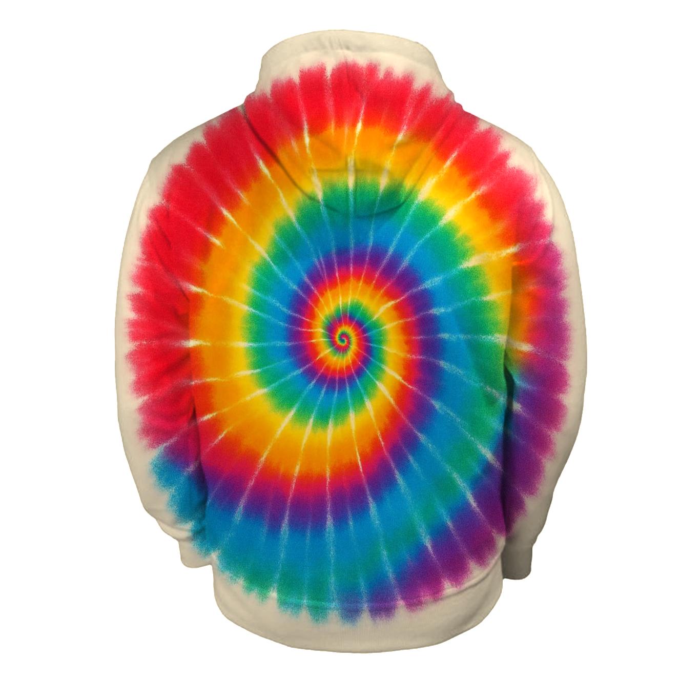 Rainbow Spiral Spiral embroidered hoodies