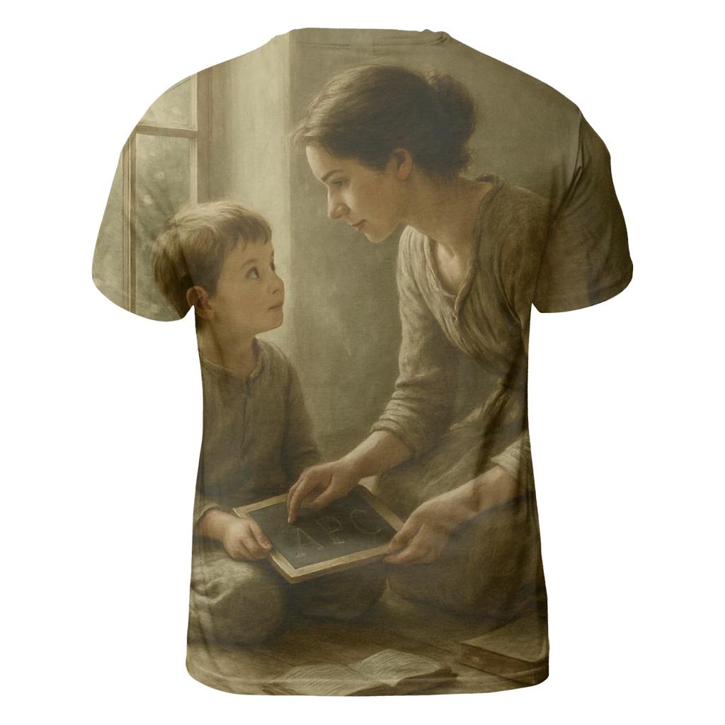 The First Teacher designer pattern shirts