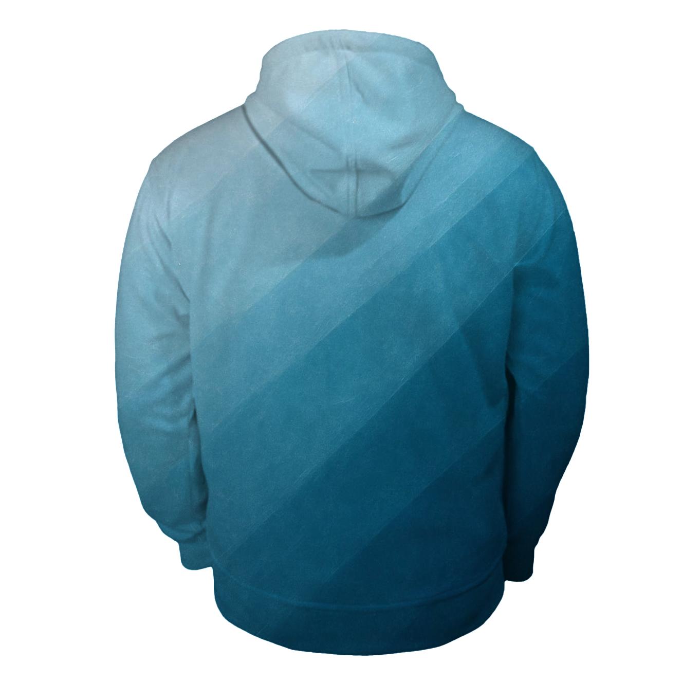 Glacier Blue Drift printed hoodies