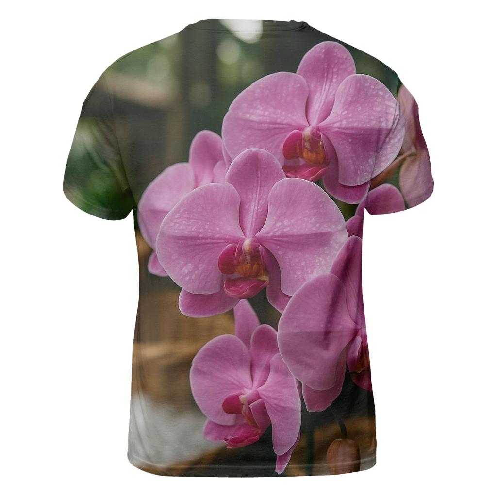 Wet Market Orchid Arrangement vibrant all-over design tees