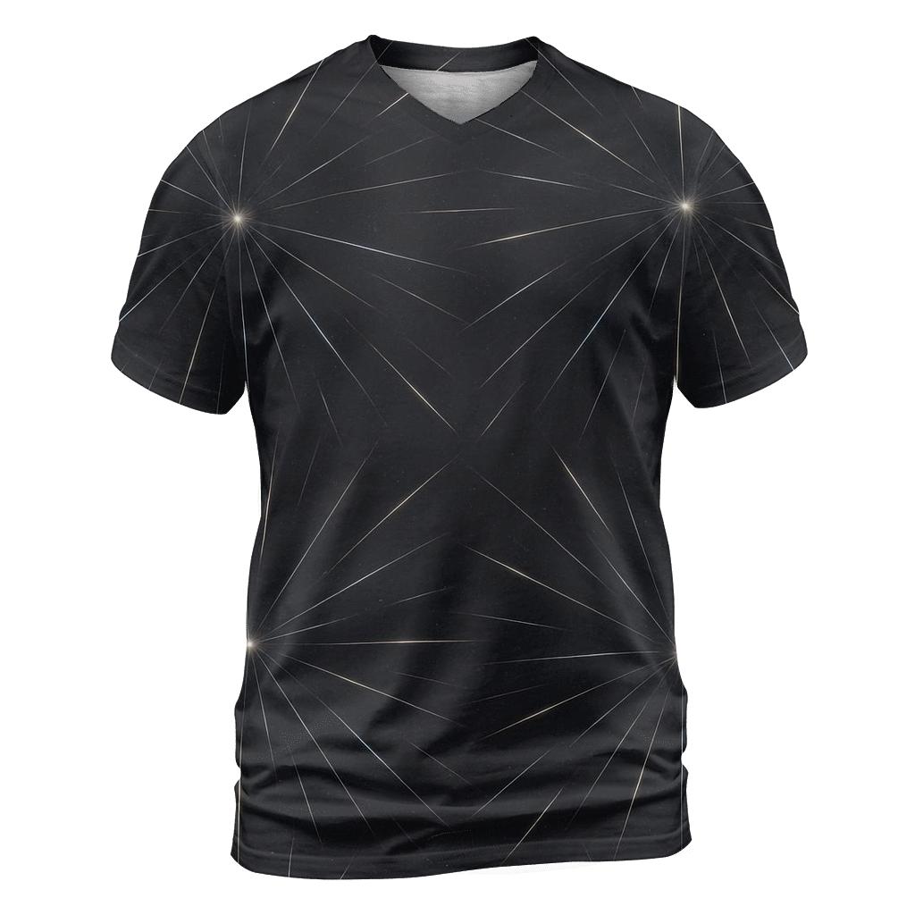 Meteor Trail Radiant Grid unique graphic print tees