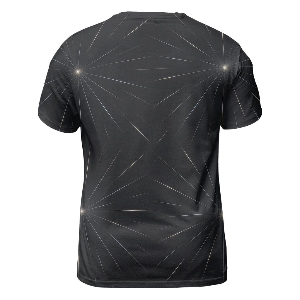 Meteor Trail Radiant Grid unique graphic print tees