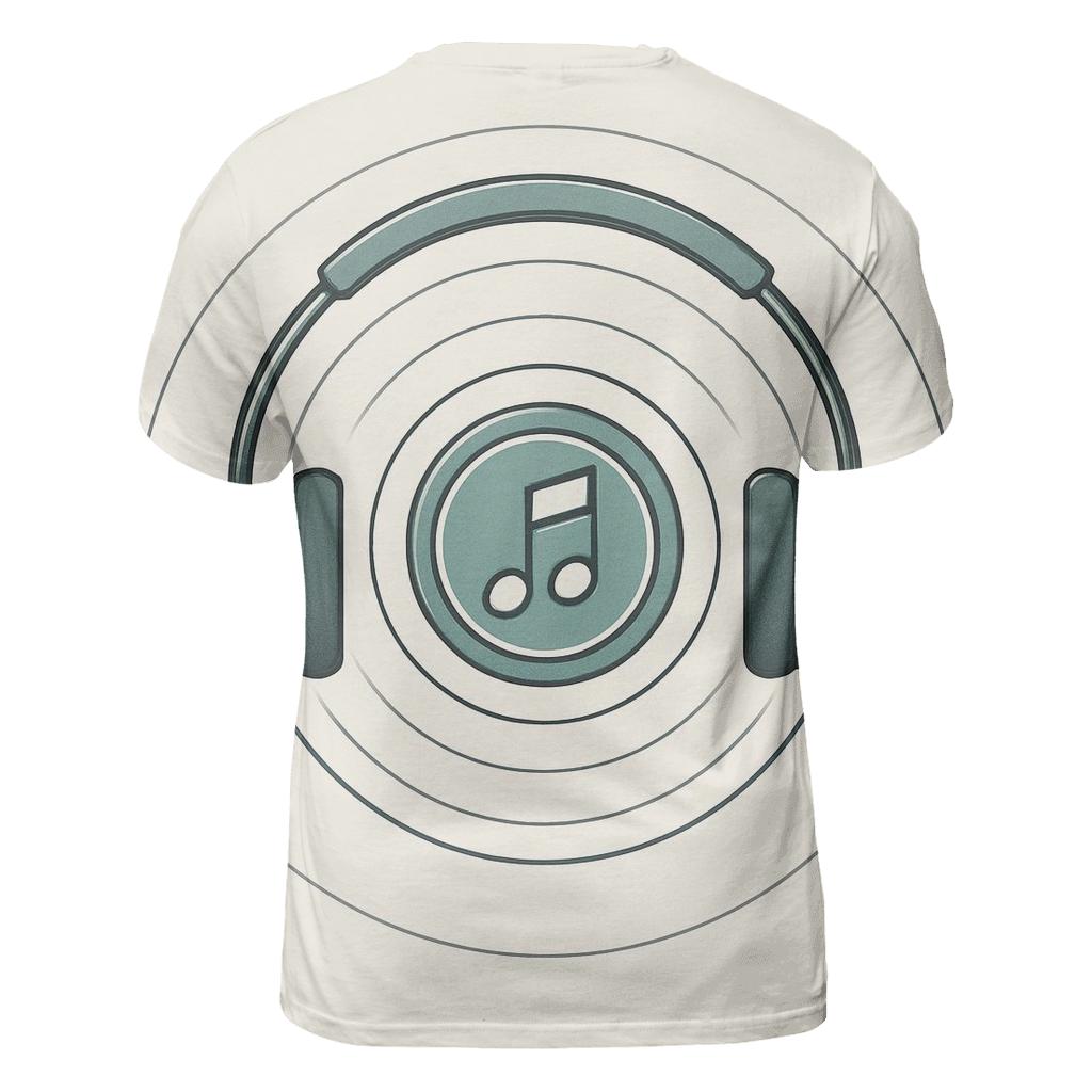 Headphone Orbit Diagram creative print fashion shirts