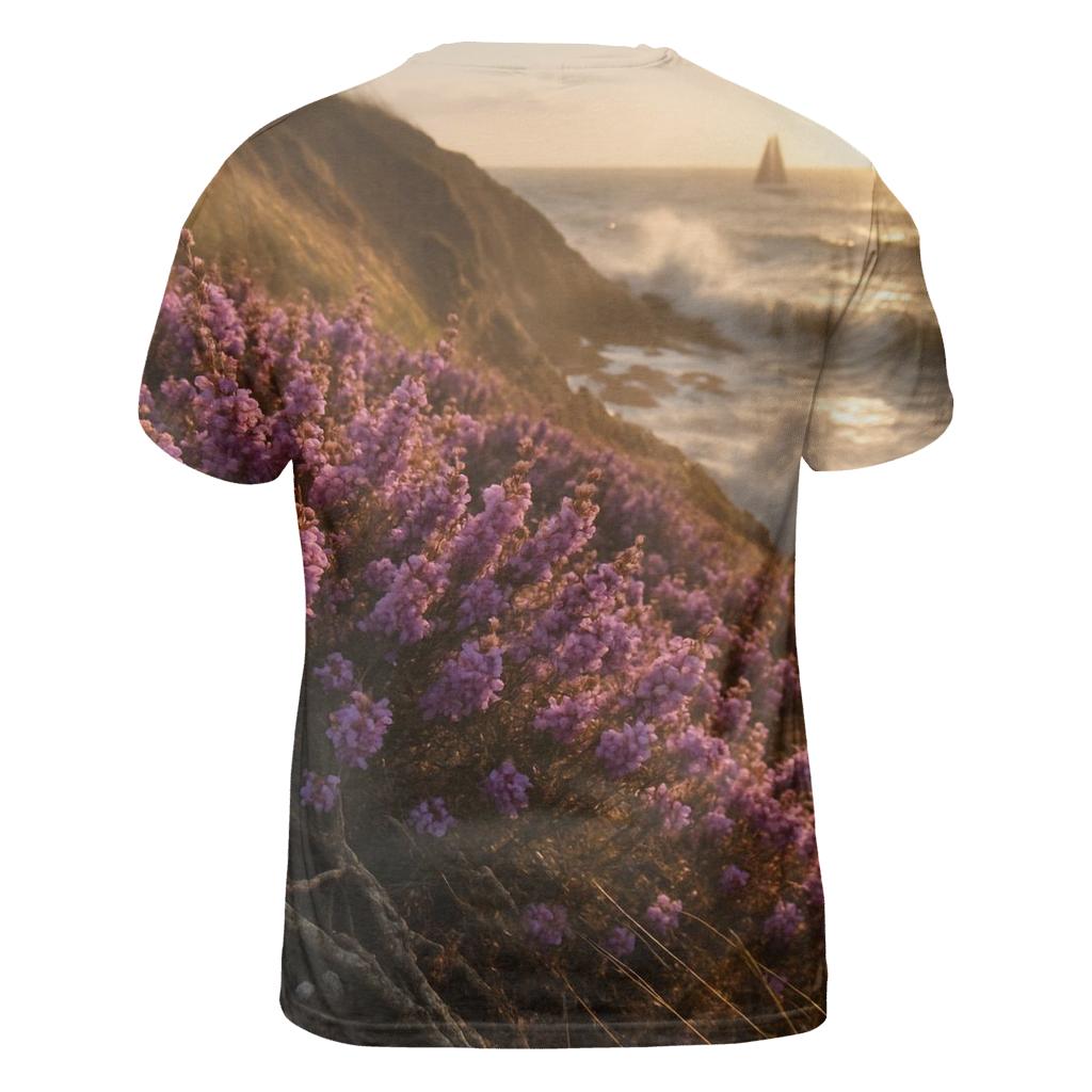 Coastal Heather On Cliff Edge personalized full print shirts