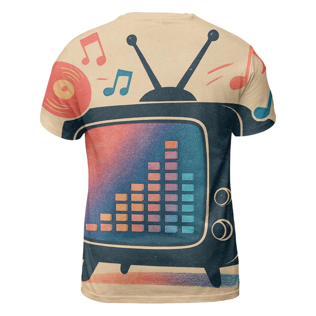 Retro TV Remix unique graphic print tees