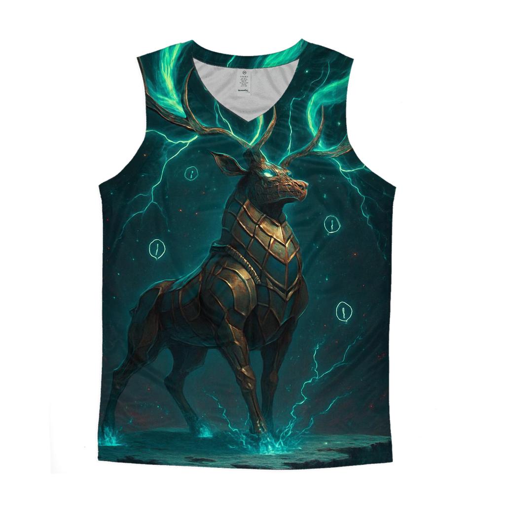 Aurora Mechanica Stag trendy fitted tank tops