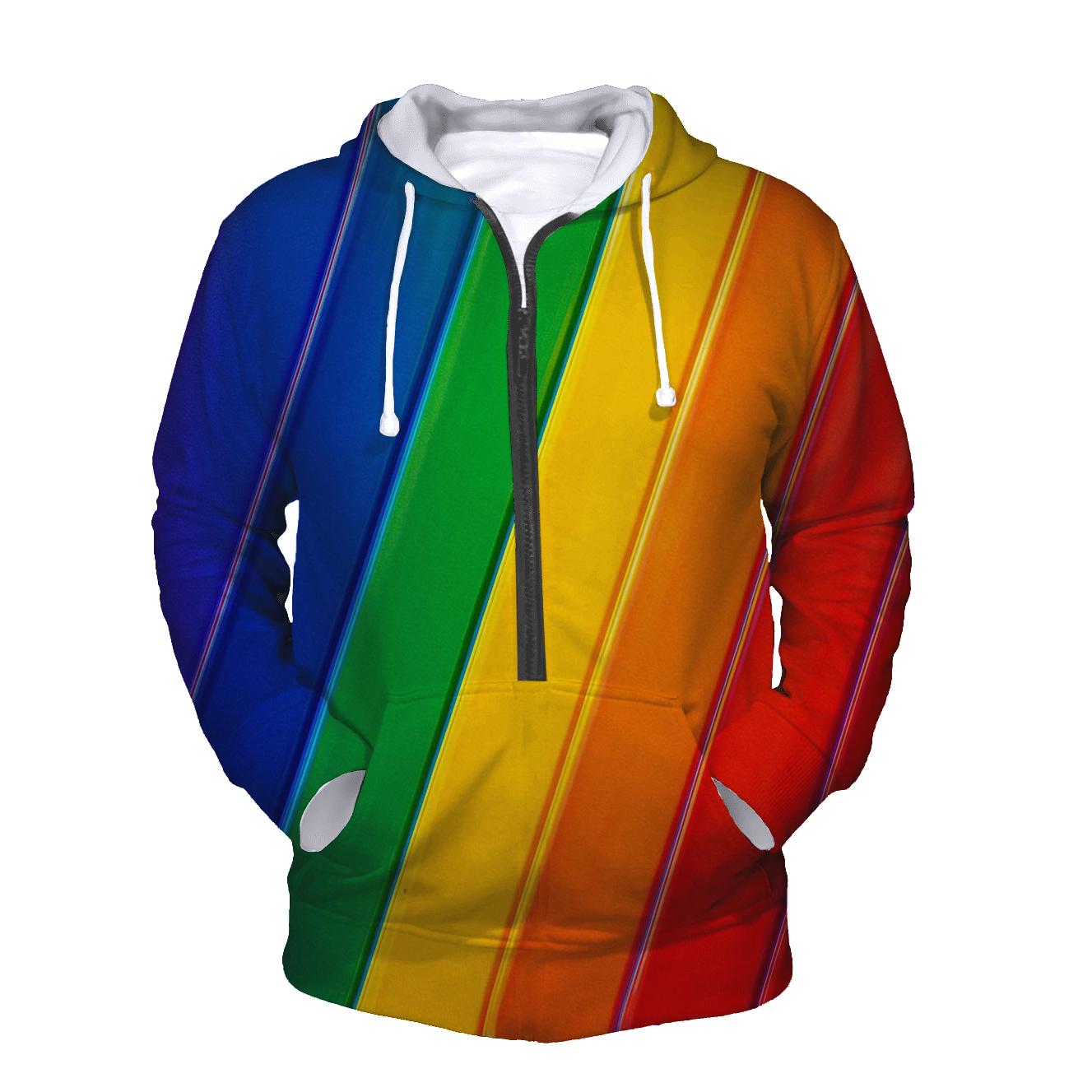 Rainbow Prism Strip hoodie trends