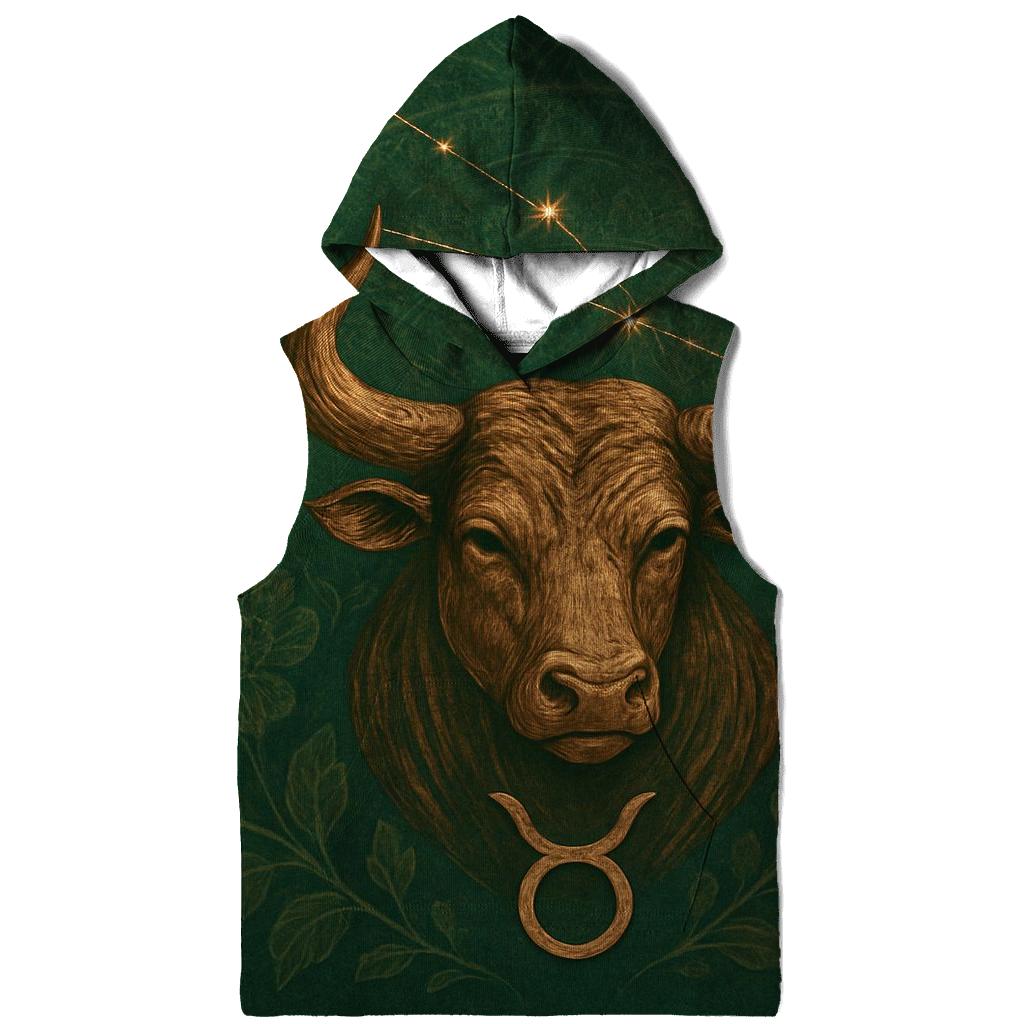 Mystic Taurus Bull Glyph Design embroidered hoodies