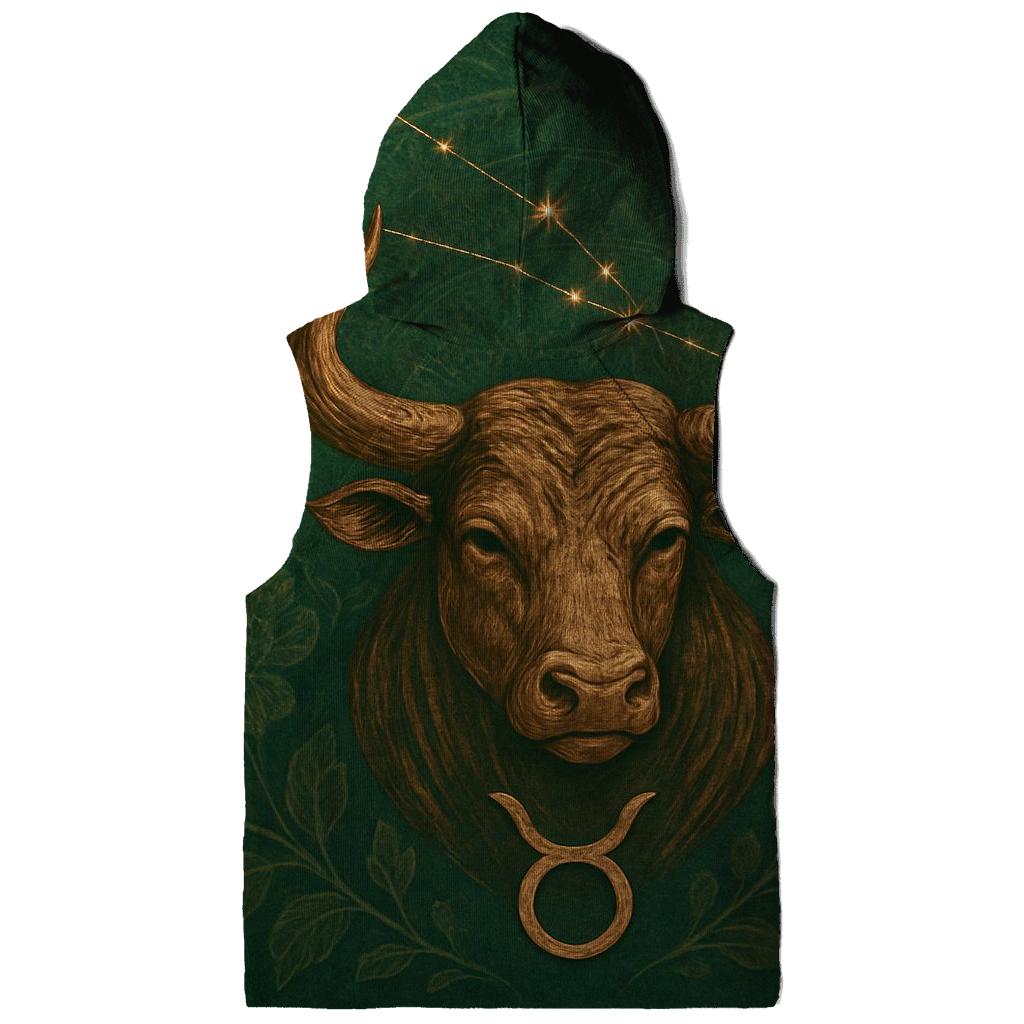 Mystic Taurus Bull Glyph Design embroidered hoodies