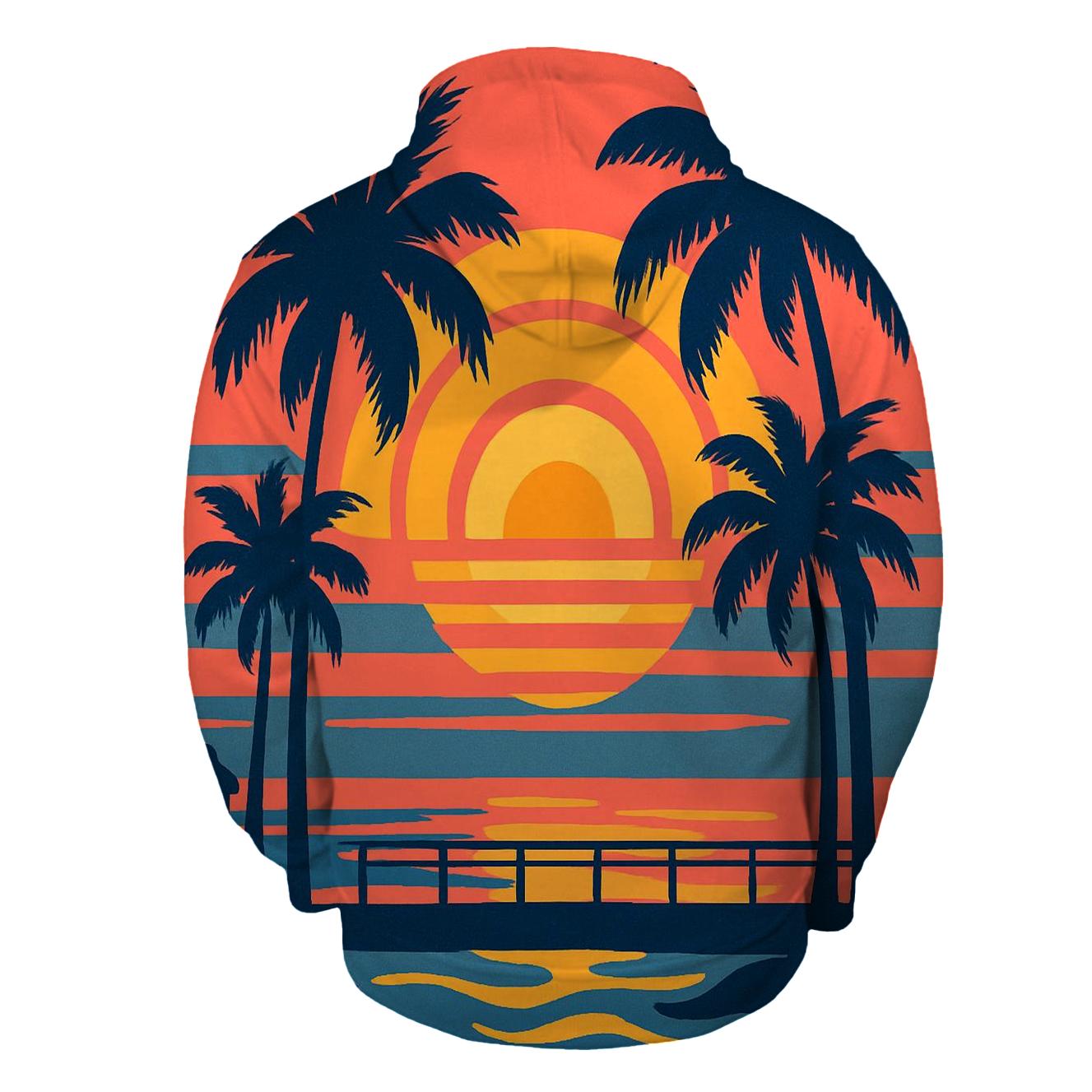 Synthwave Palm Silhouette hoodie trends