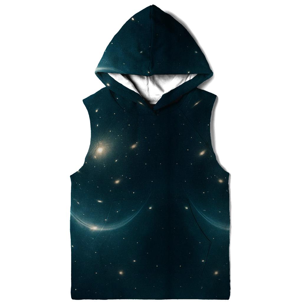 Gravitational Lens Arc Field printed hoodies