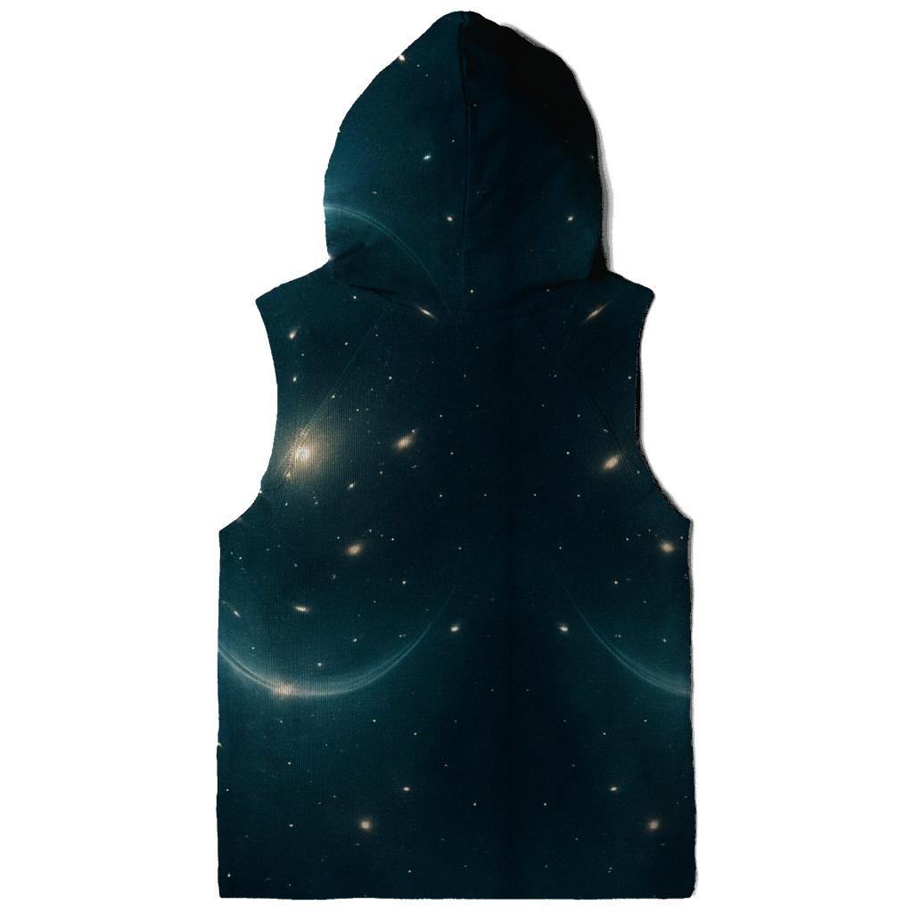 Gravitational Lens Arc Field printed hoodies