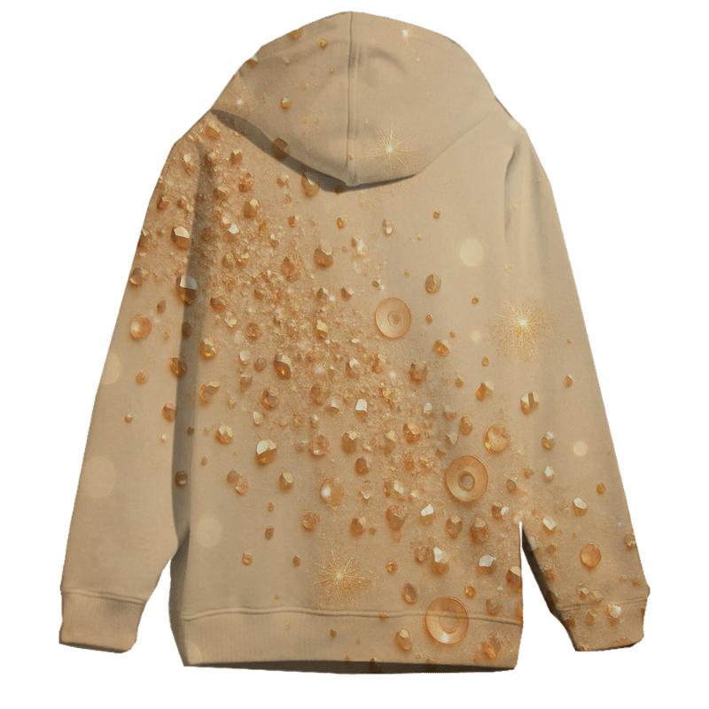 Champagne Confetti Cascade pullover hoodies