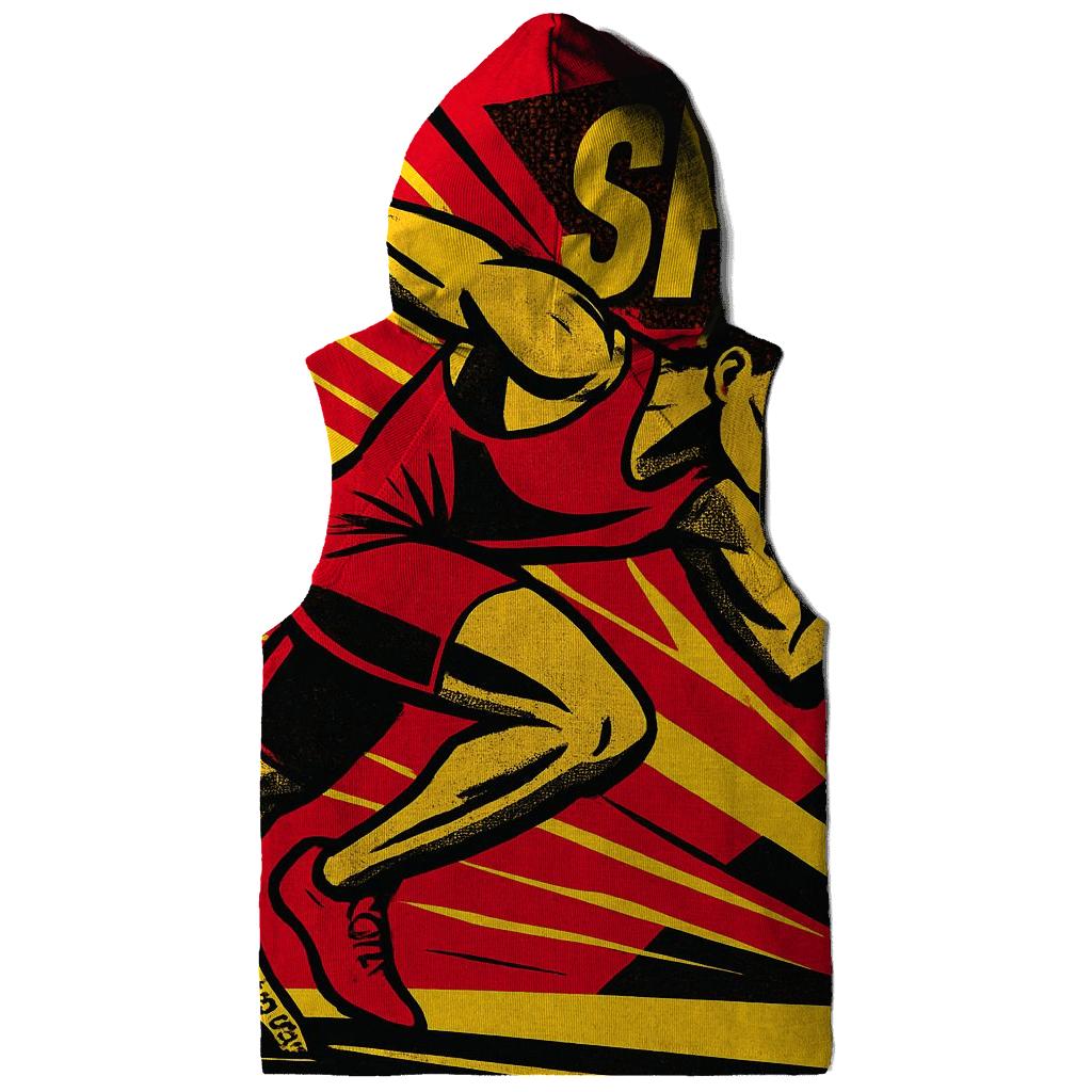 Track Burst Pop Art premium hoodies