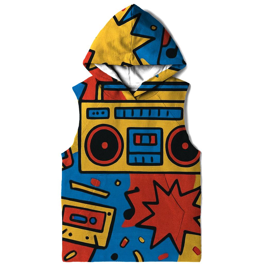 Boombox Pop Collage lightweight hoodies