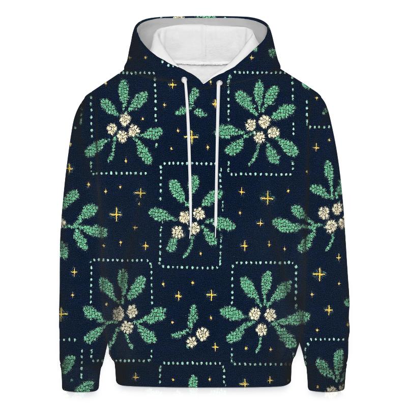 Merry Mistletoe Confetti Design custom hoodies