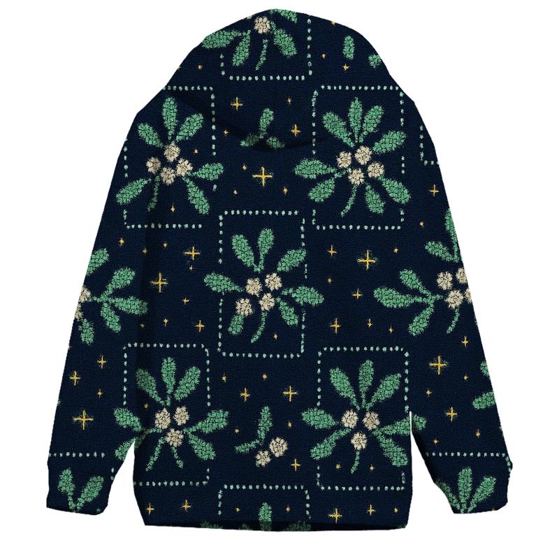 Merry Mistletoe Confetti Design custom hoodies