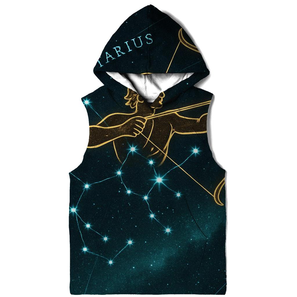 Sagittarius Archer Star Map printed hoodies