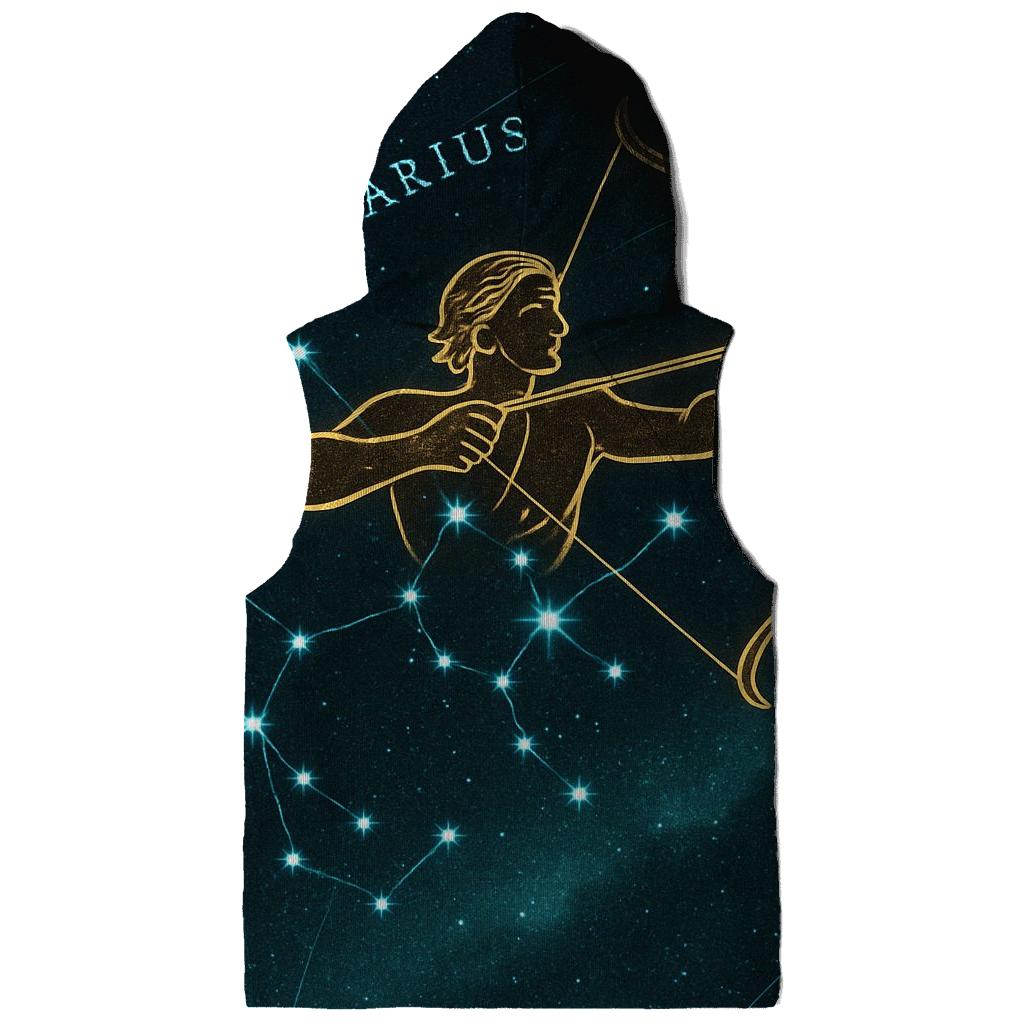 Sagittarius Archer Star Map printed hoodies