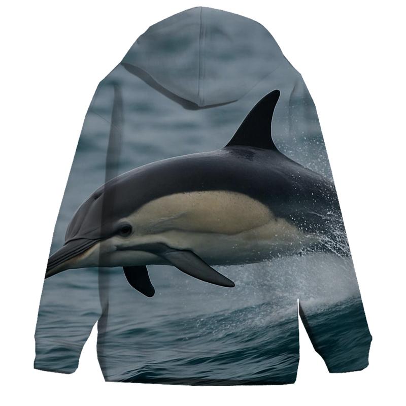 Pelagic Hunter Common Dolphin zip-up hoodies