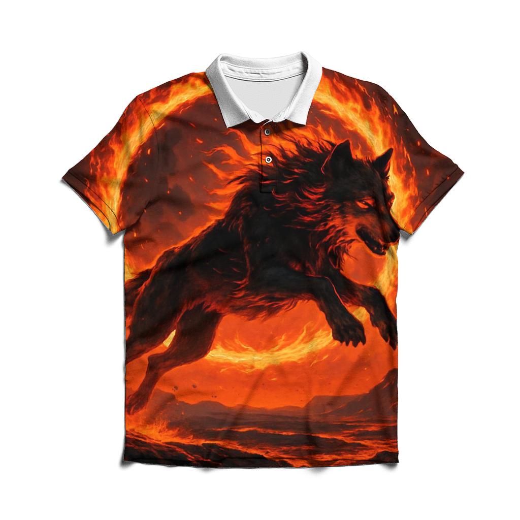 Ember Alpha Rising custom polo shirts