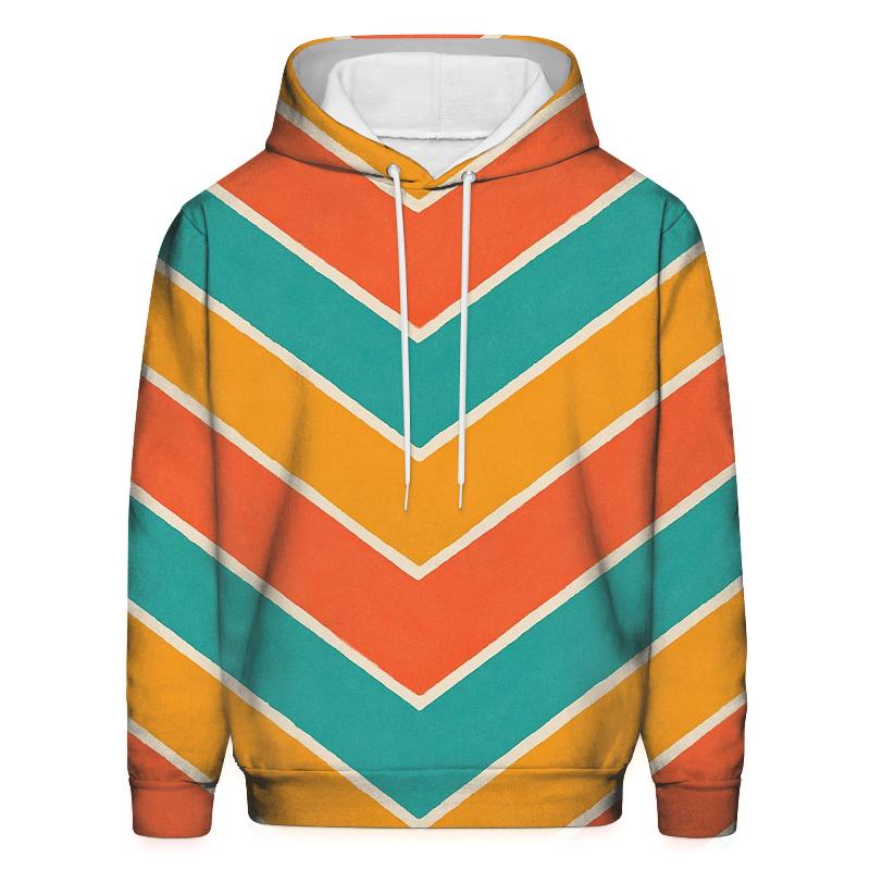 Chevron Accordion Coral hoodies fashion