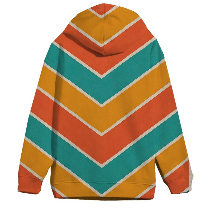 Chevron Accordion Coral hoodies fashion