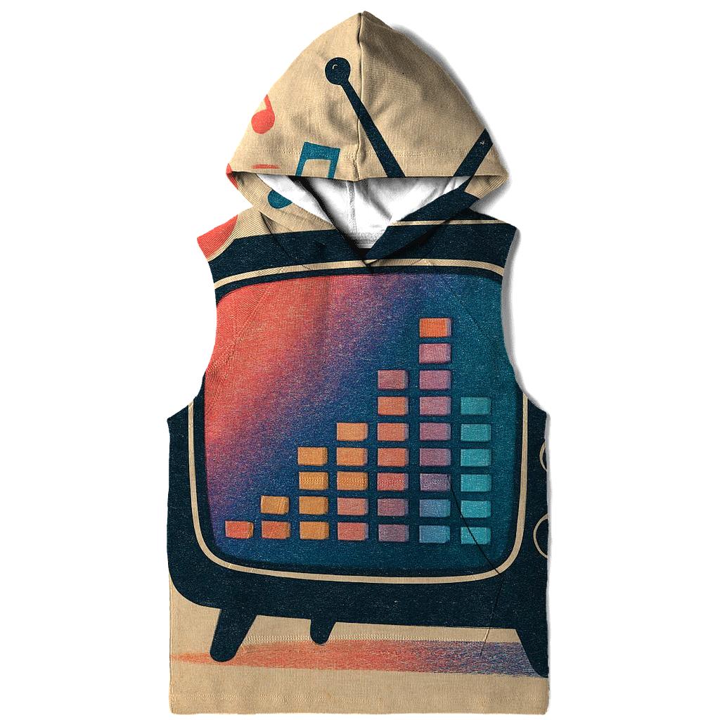 Retro TV Remix designer hoodies