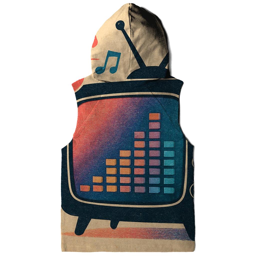 Retro TV Remix designer hoodies