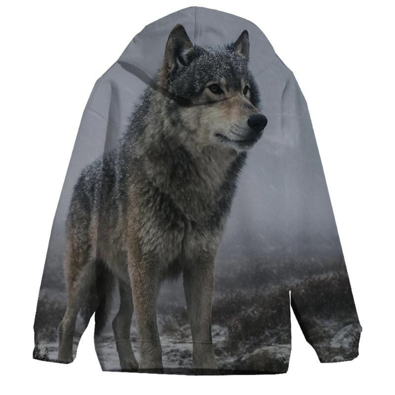 Highland Sentinel In Snowstorm printed hoodies