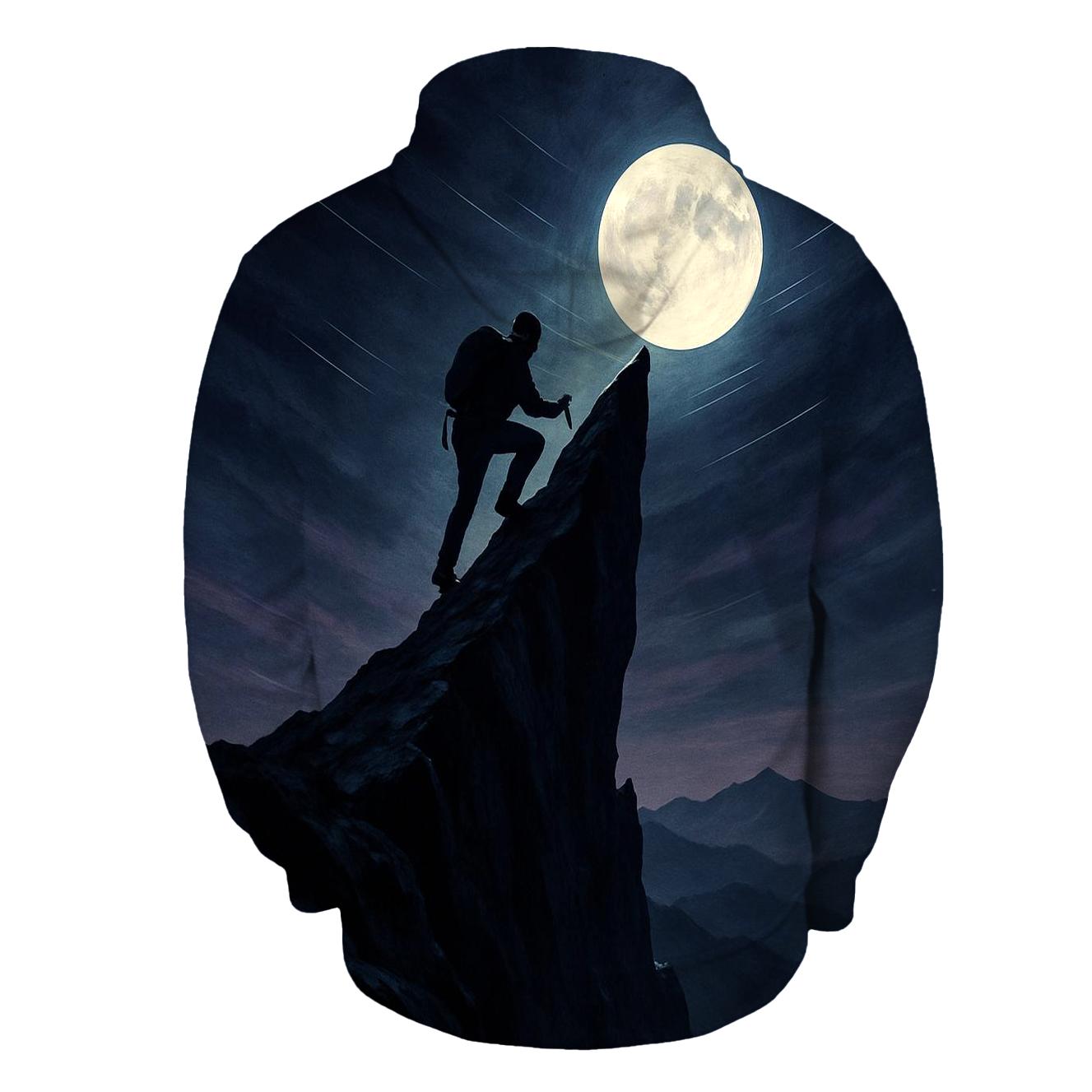 Night Climb Silhouette custom hoodies