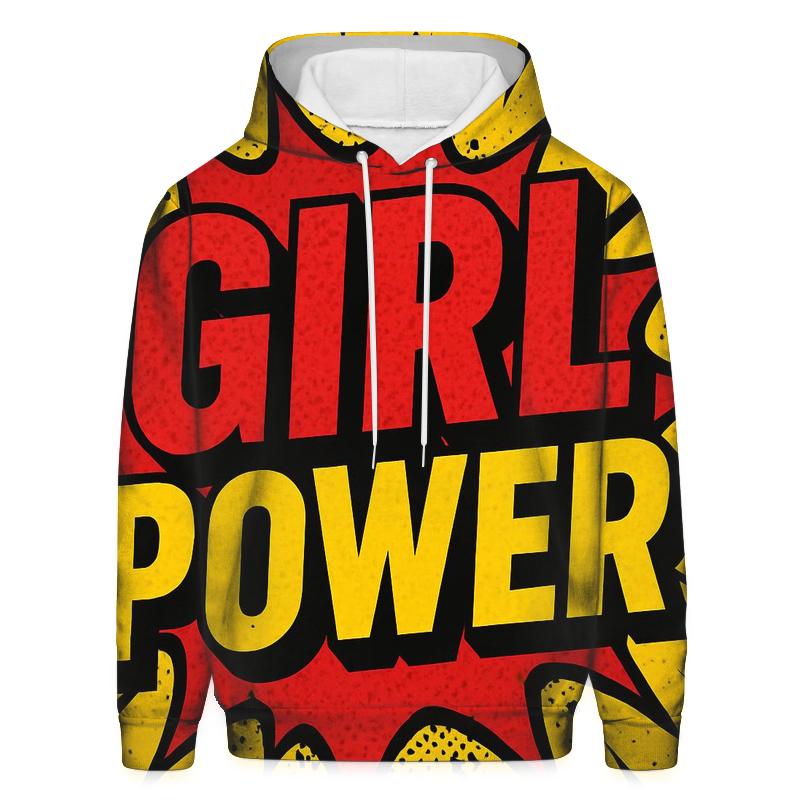 Pop Art Empowerment Typograph designer hoodies