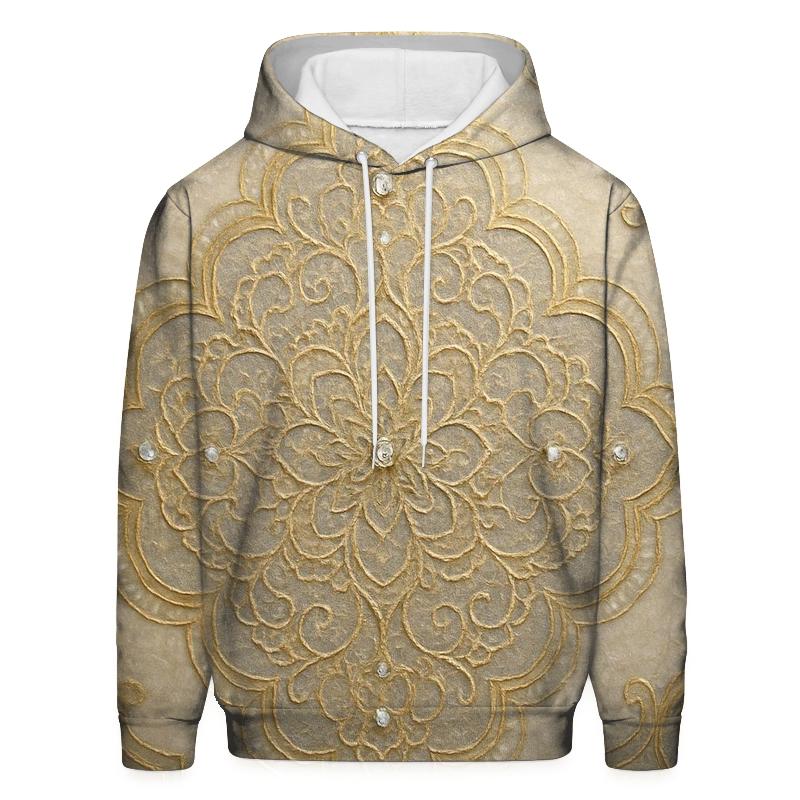Auric Lace Mosaic zip-up hoodies