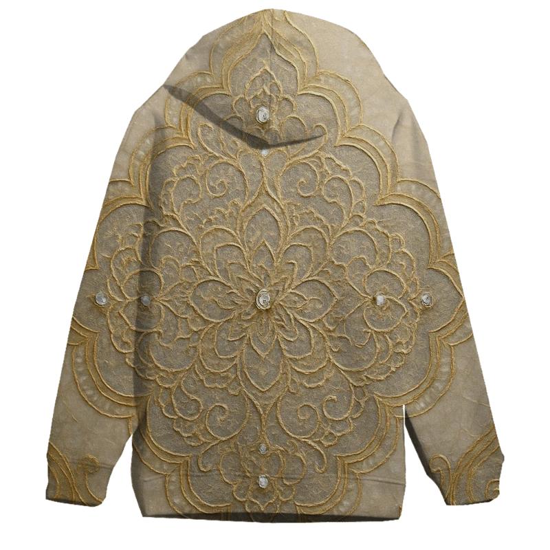 Auric Lace Mosaic zip-up hoodies