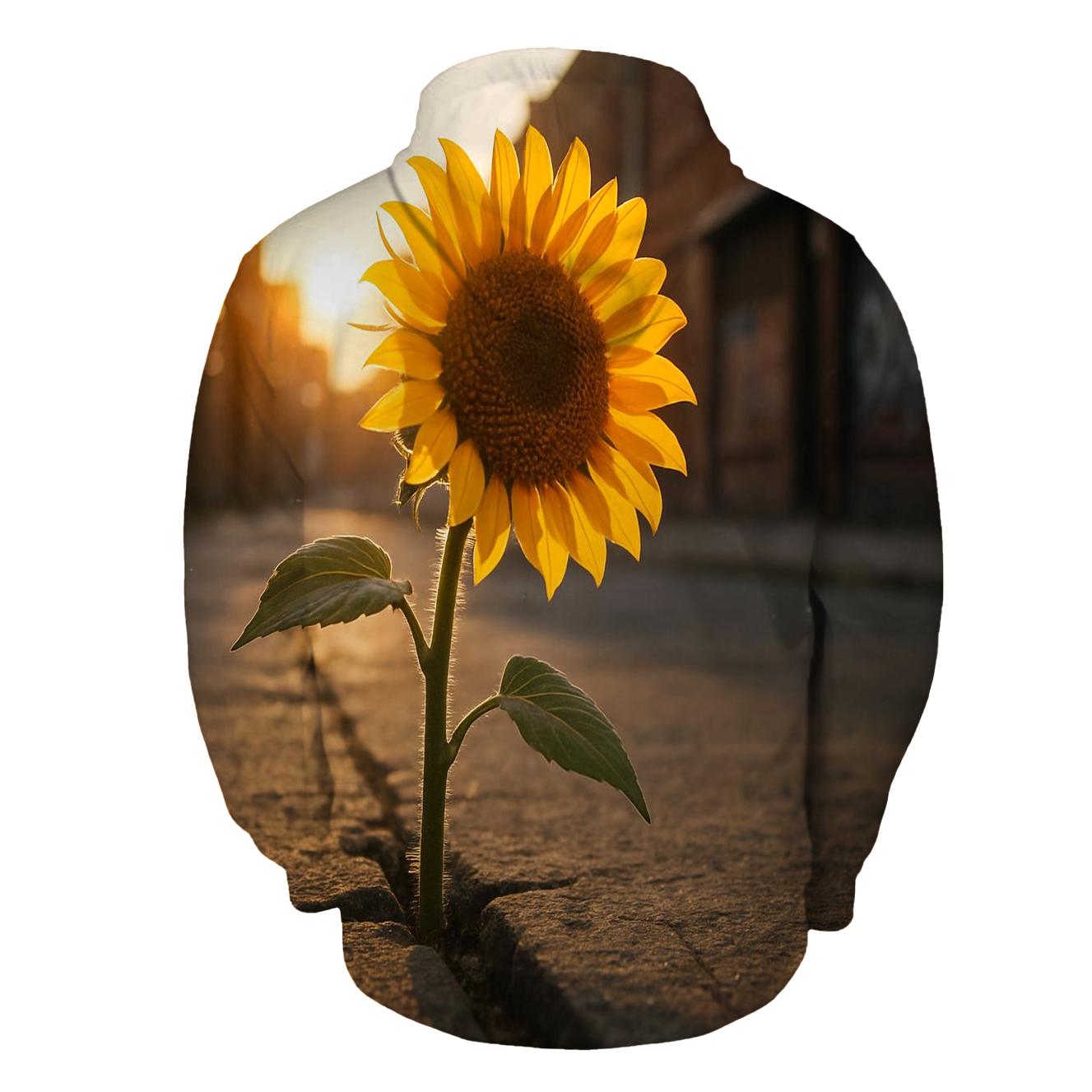Urban Sidewalk Sunflower Repair printed hoodies
