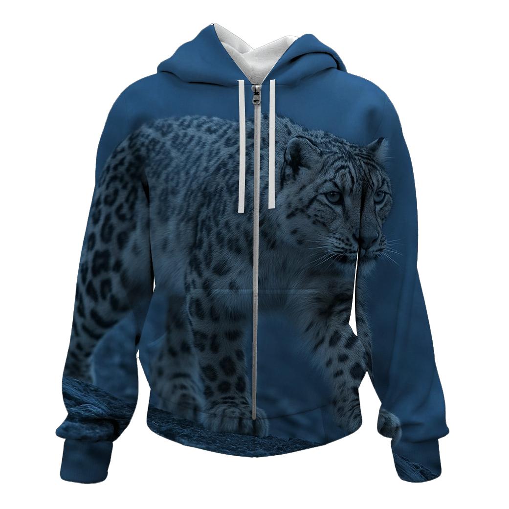 Ridge Ghost Snow Leopard printed hoodies