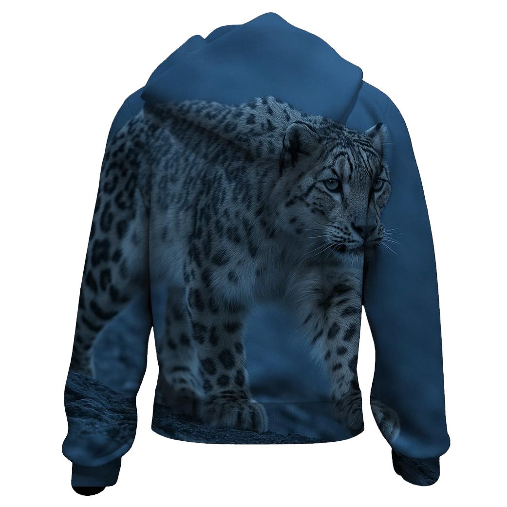 Ridge Ghost Snow Leopard printed hoodies